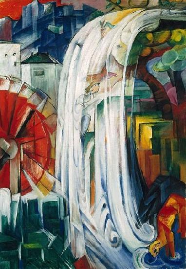 Franz Marc Bewitched Mill oil painting picture